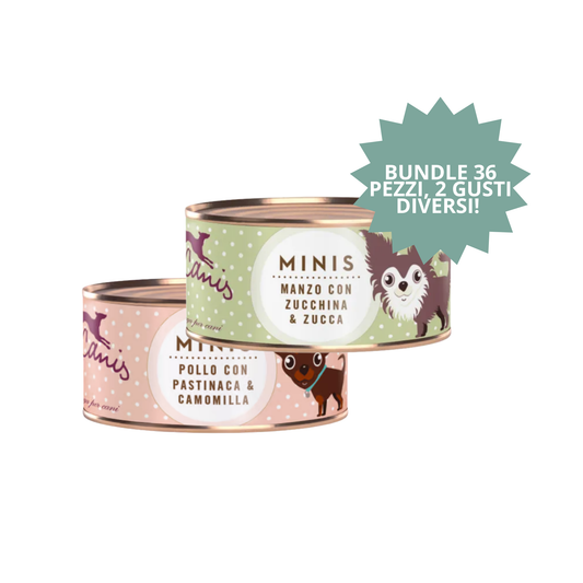 KIT EQUILIBRIO QUOTIDIANO – Terra Canis Minis (2 confezioni x 18 x 100 g)