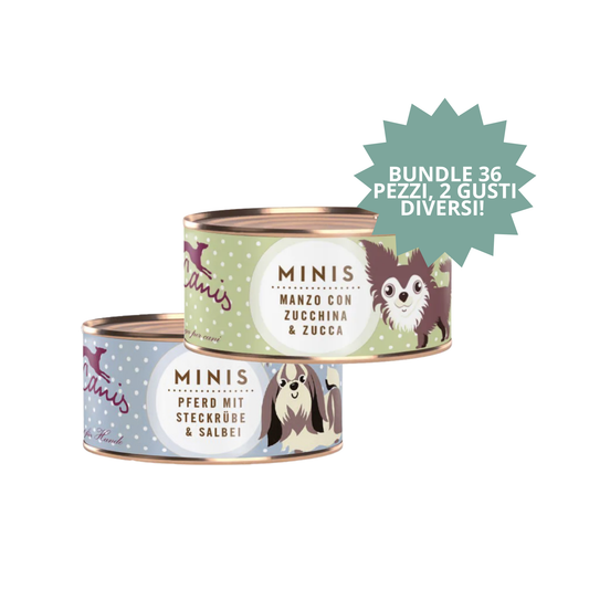 KIT FORZA E NATURA – Terra Canis Minis (2 confezioni x 18 x 100 g)