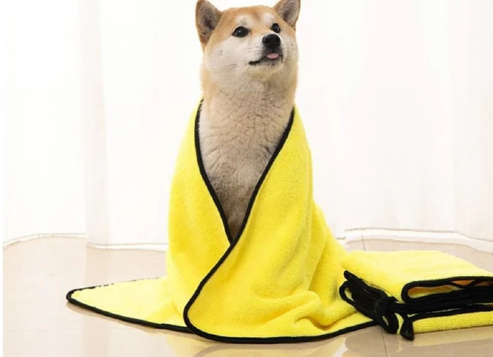 Asciugamano in Microfibra per Animali Domestici – Morbido e Super Assorbente 50 x 100 cm