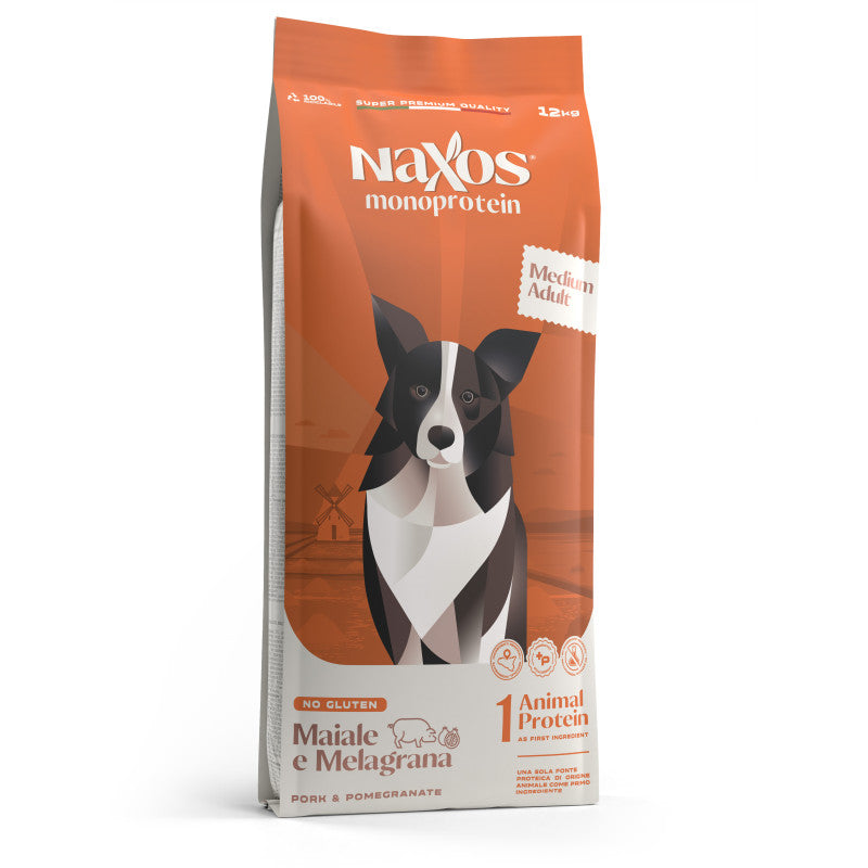 Naxos - Maiale e Melagrana 12kg - Adult Medium Monoprotein