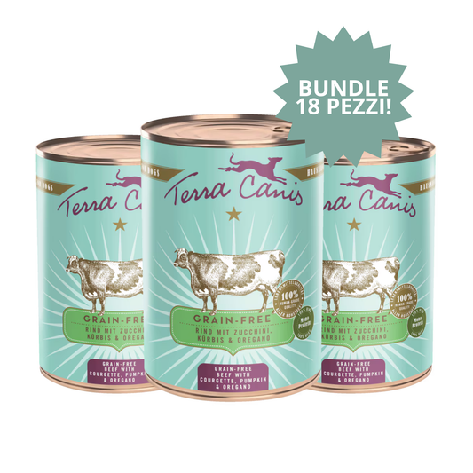 Bundle Terra Canis – Manzo (3 confezioni × 6pz × 400 g) 🥩