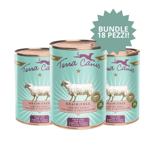 Bundle Terra Canis – Agnello (3 confezioni × 6pz × 400 g) 🐑
