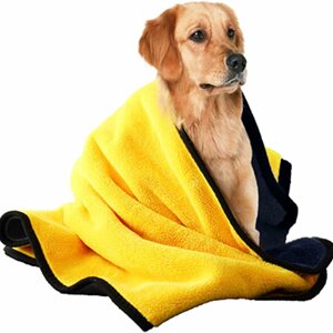 Asciugamano in Microfibra per Animali Domestici – Morbido e Super Assorbente 50 x 100 cm