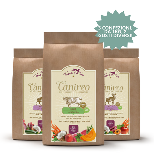 KIT 2 – Terra Canis Canireo (3 confezioni x 1 kg)