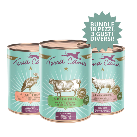 KIT EVERYDAY HARMONY – Terra Canis Grain Free (18 x 400 g)