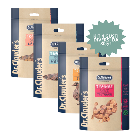 KIT SAPORI DEL NORD – Dr. Clauder’s Snack Cubetto (4 confezioni x 80 g) 🐟