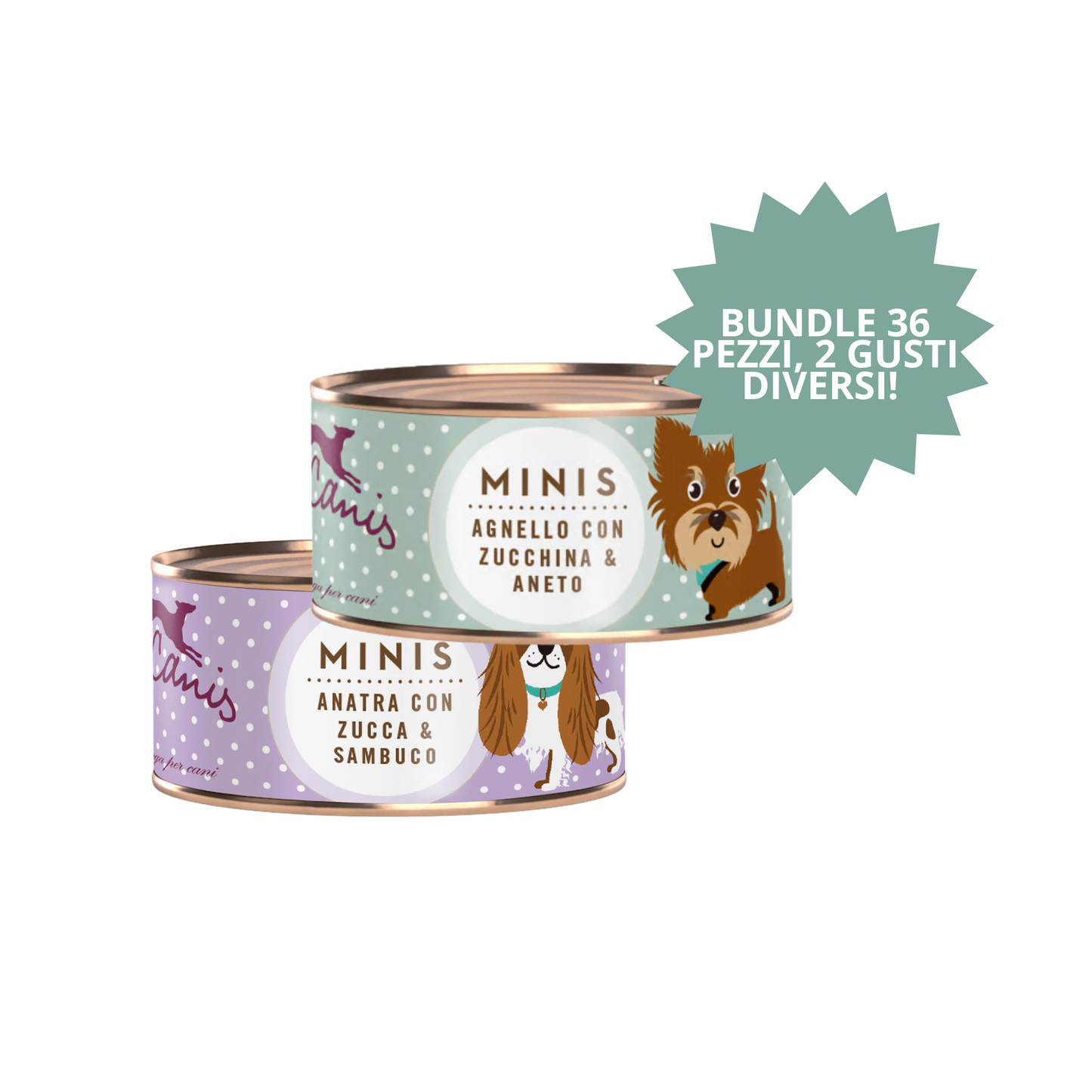 KIT TERRA ARIA – Terra Canis Minis (2 confezioni x 18 x 100 g)