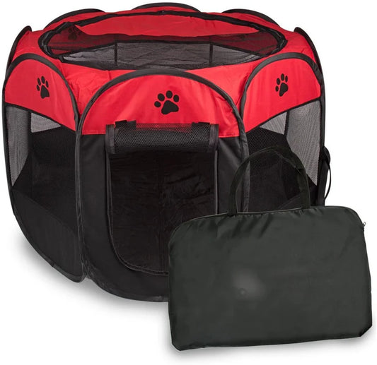 Recinzione per Cuccioli – Grande Recinto Pieghevole per Interno ed Esterno