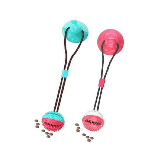 Gioco Interattivo per Cani con Ventosa – Palla Snack e Pulizia Denti da Masticare