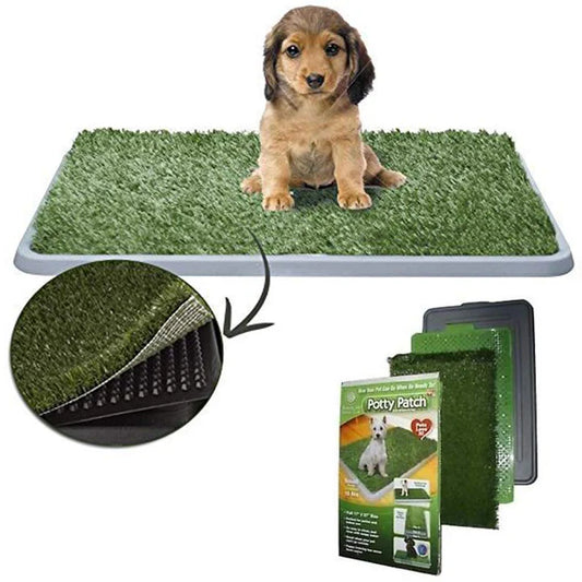 Potty Patch Maxi con Erba Sintetica – Lettiera per Cani e Gatti per Addestramento e Bisogni in Casa (47×34 cm)